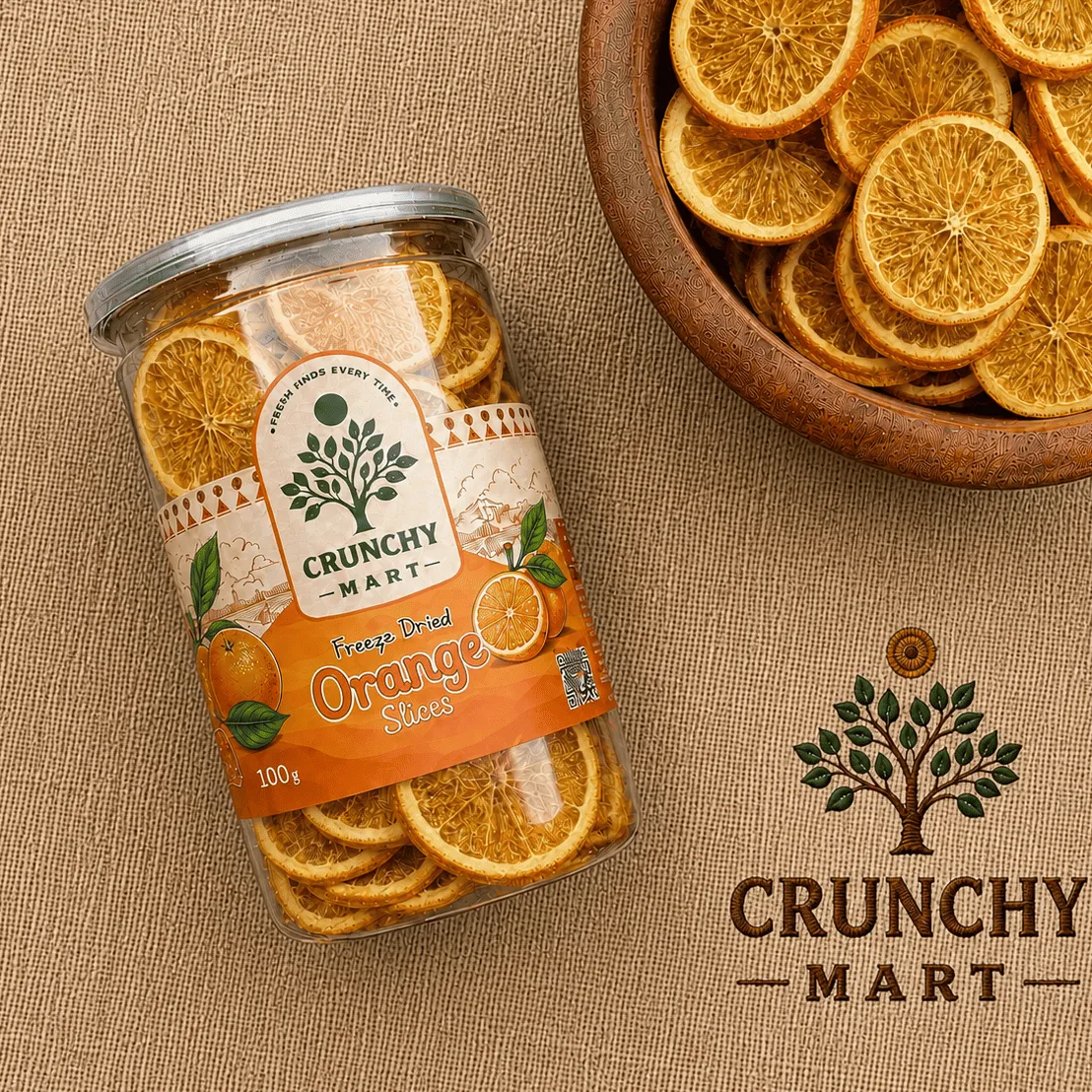Premium Freeze-Dried Orange