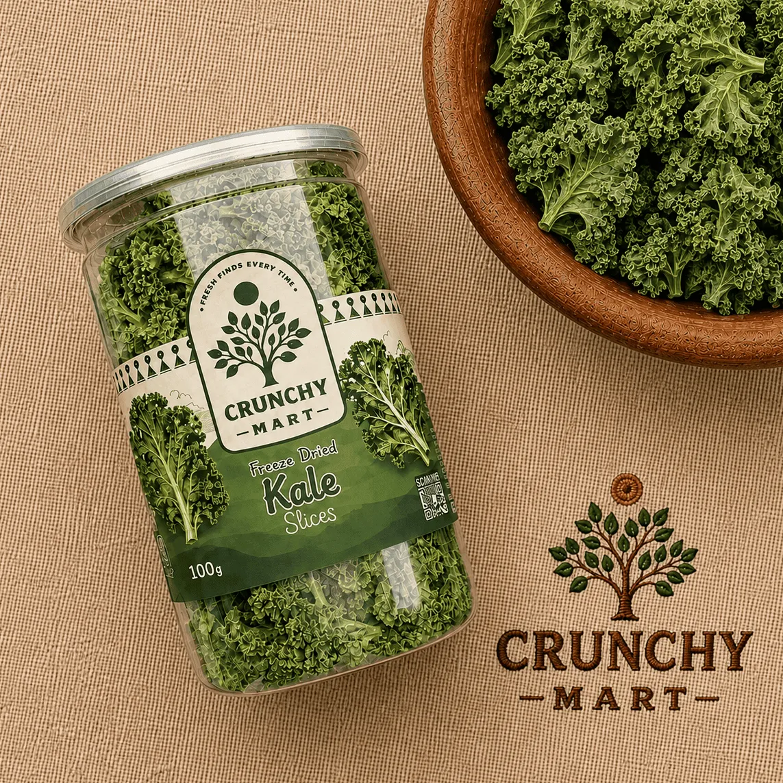 Premium Freeze-Dried Kale