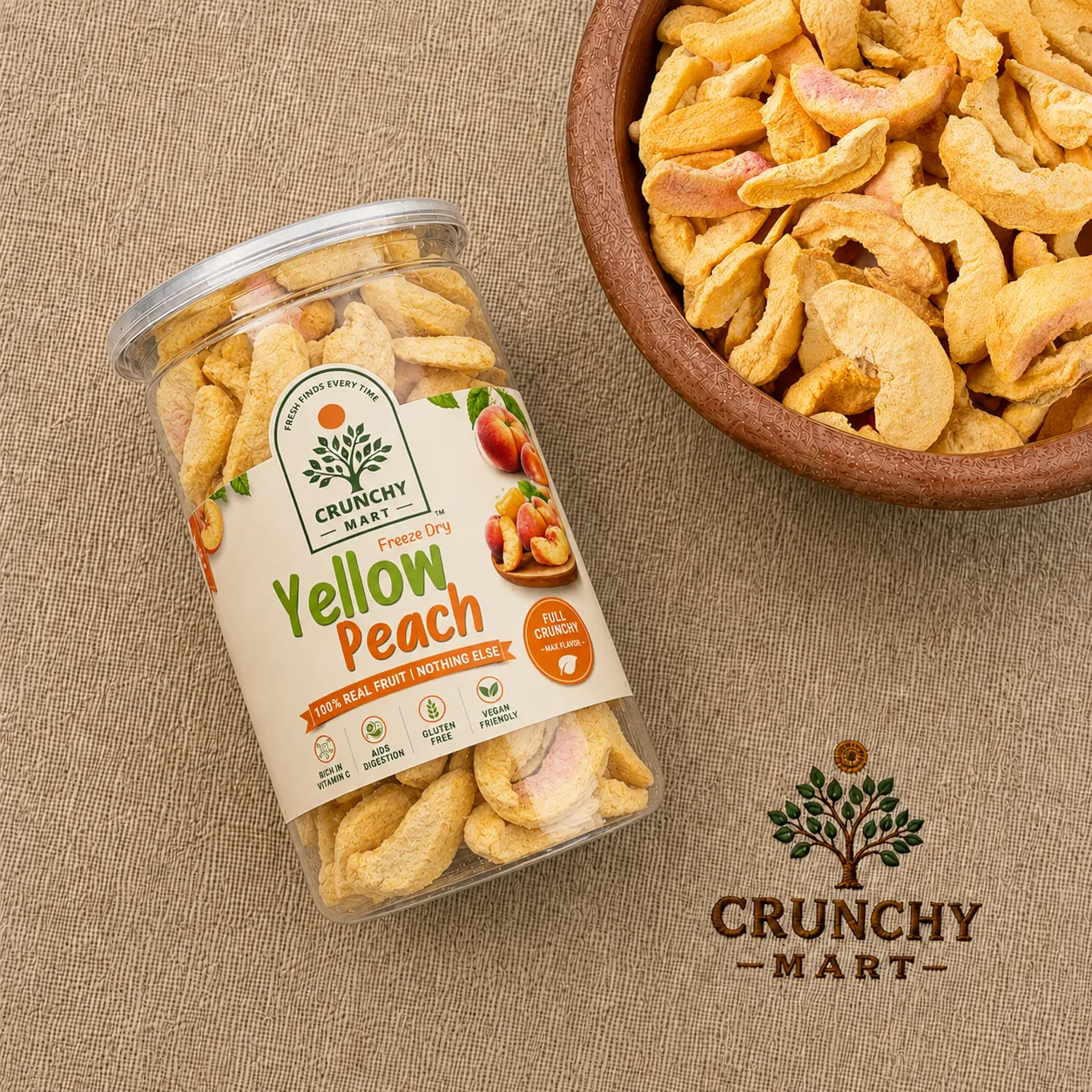 Premium Freeze-Dried Peach