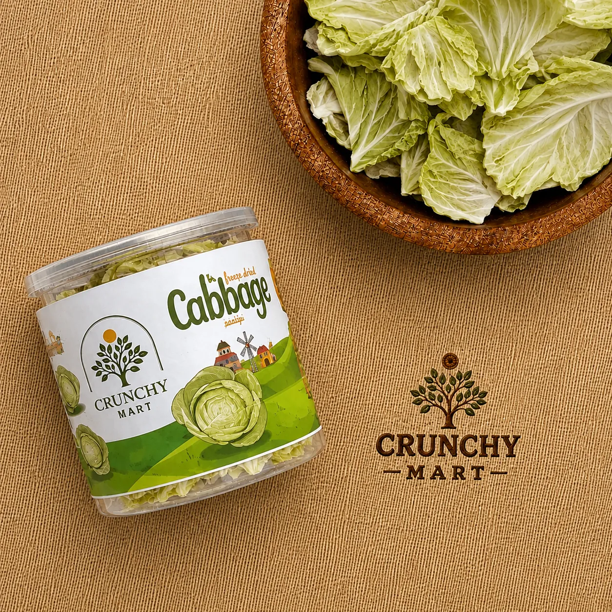 Premium Freeze-Dried Cabbage