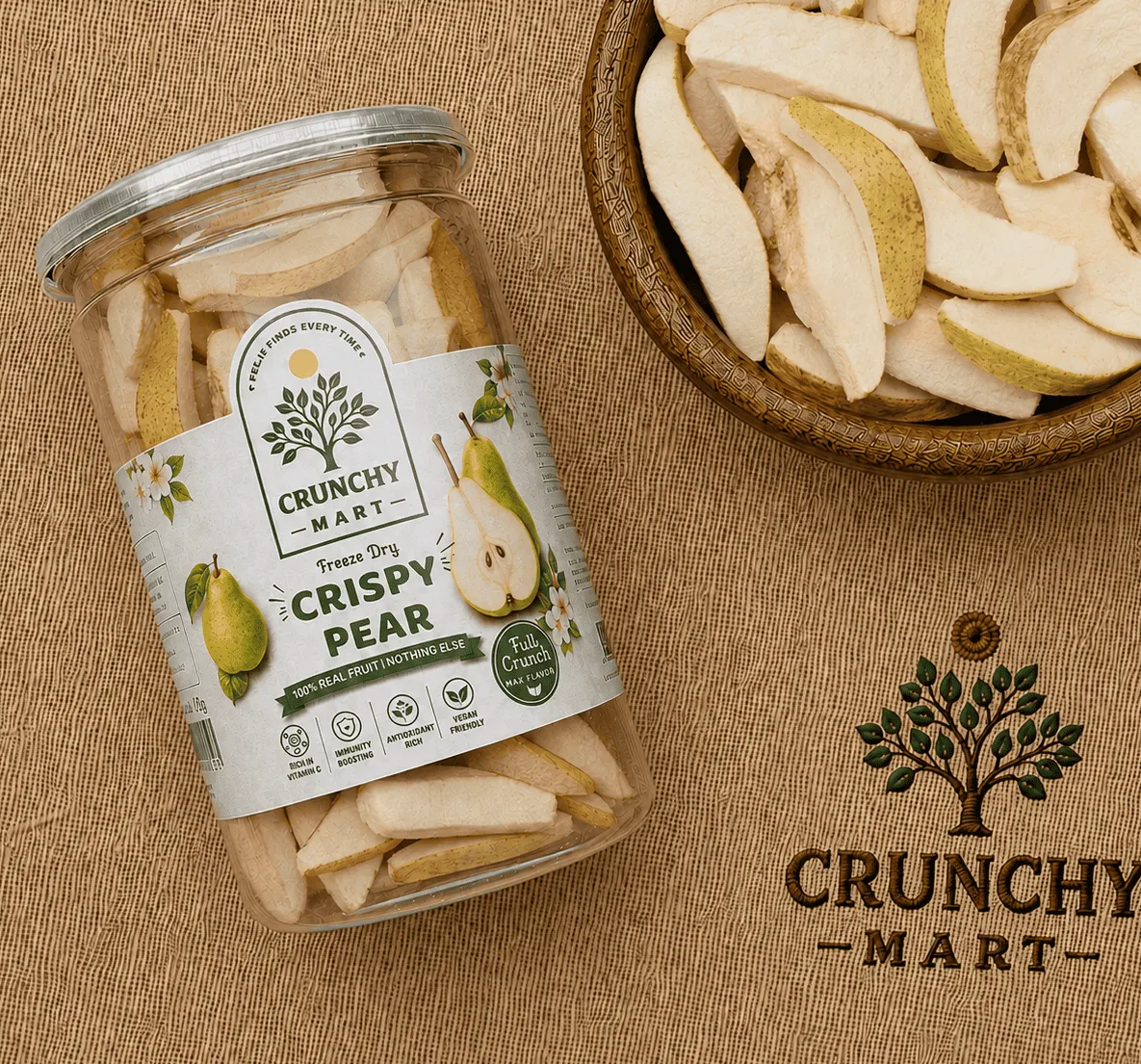 Premium Freeze-Dried Pear