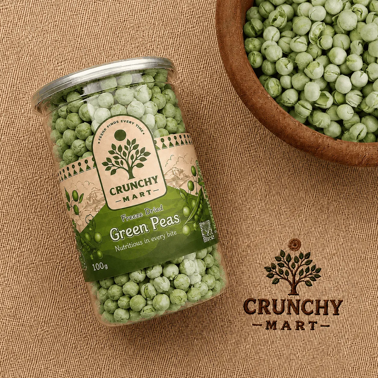 Premium Freeze Dried Green Peas