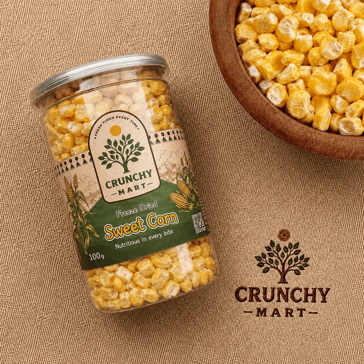 Premium Freeze-Dried Corn