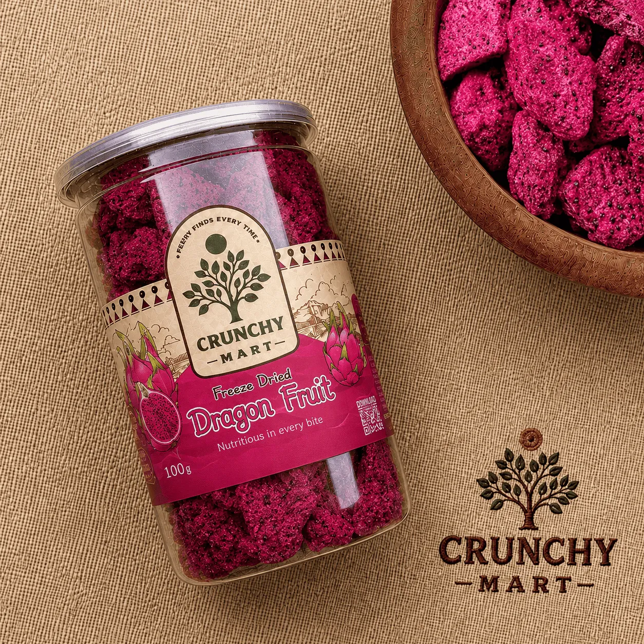 Premium Freeze-Dried Dragon Fruit