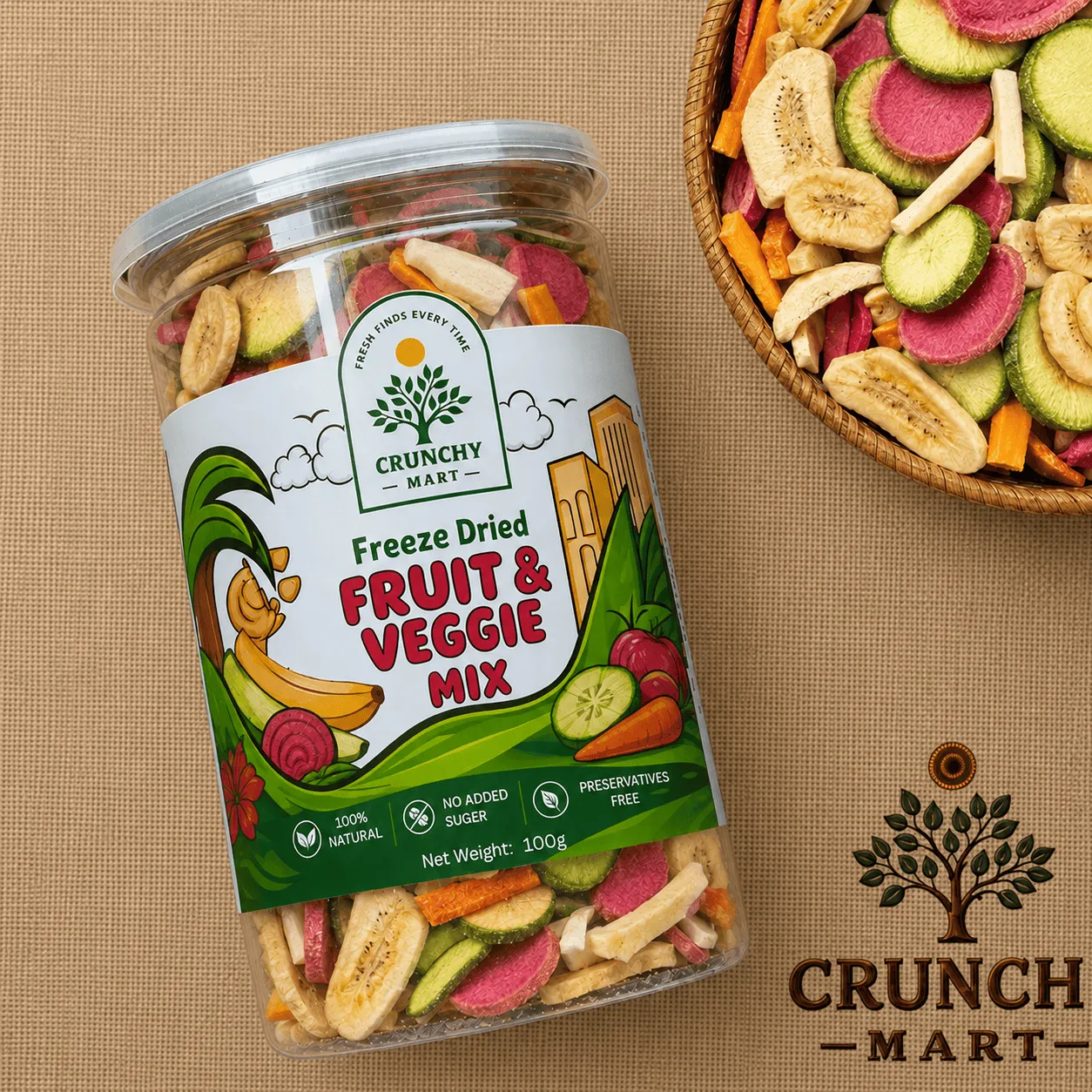 Premium Freeze-Dried Fruit & Veggie Mix