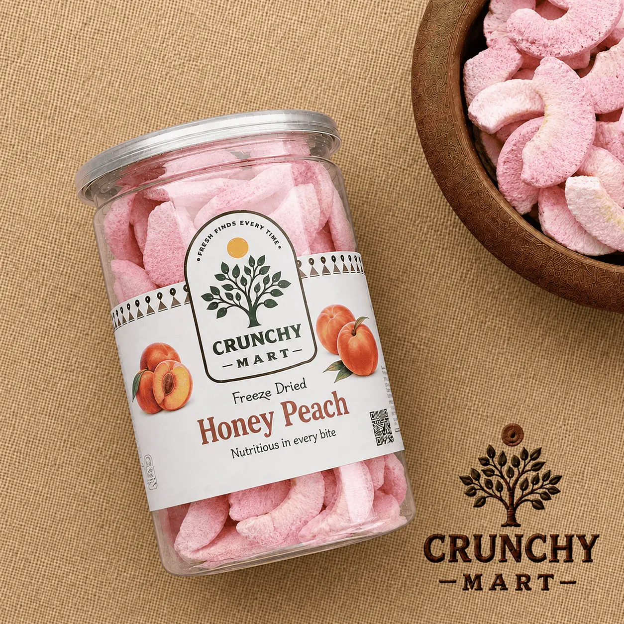 Premium Freeze-Dried Honey Peach