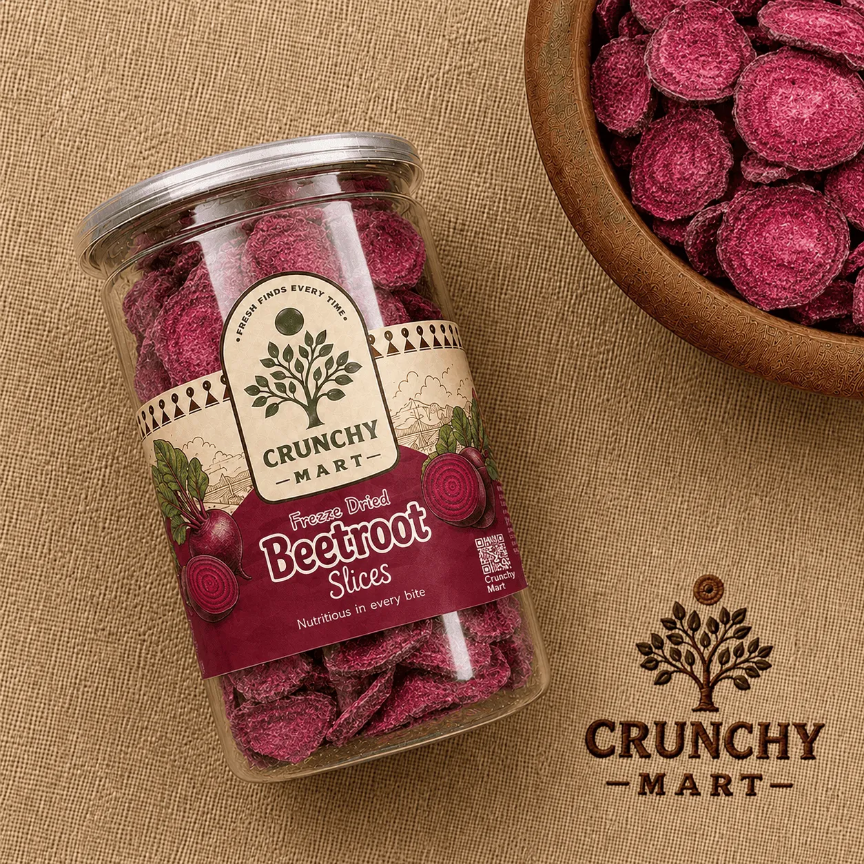 Premium Freeze-Dried Beetroot