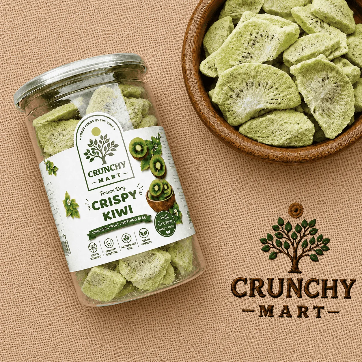 Premium Freeze-Dried Kiwi