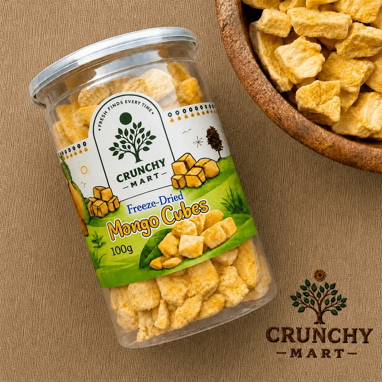 Crunchy Mango Cubes