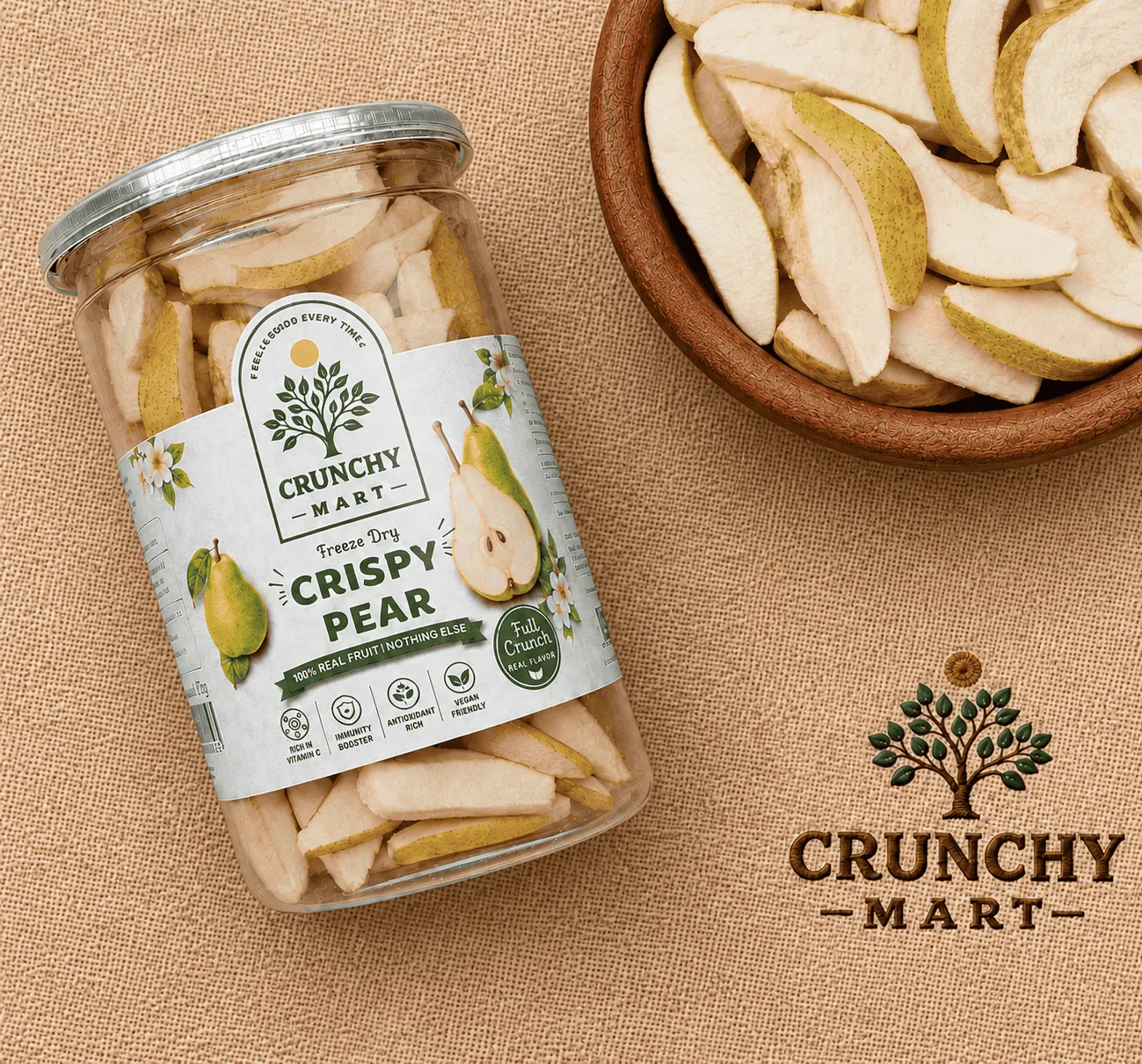Premium Freeze-Dried Pear