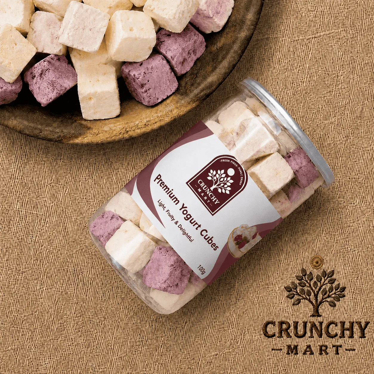 Premium Freeze-Dried Yogurt Cubes