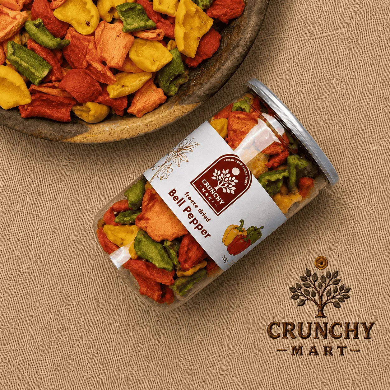 Premium Freeze-Dried Bell Pepper