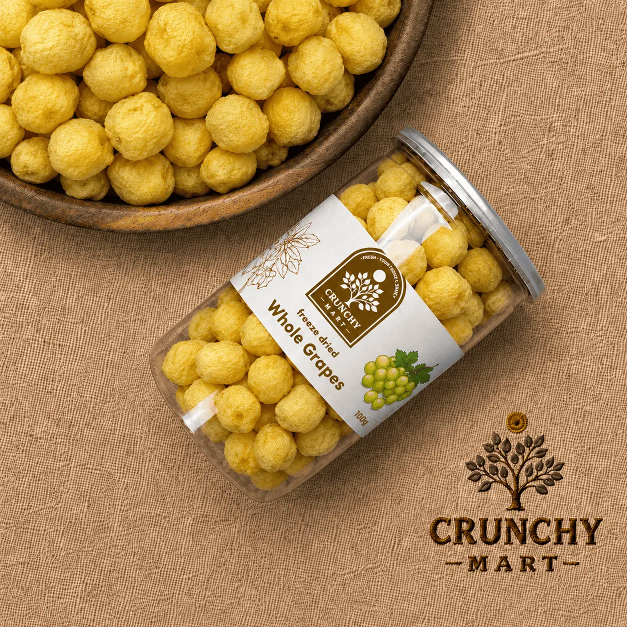 Premium Freeze Dried Whole Grapes