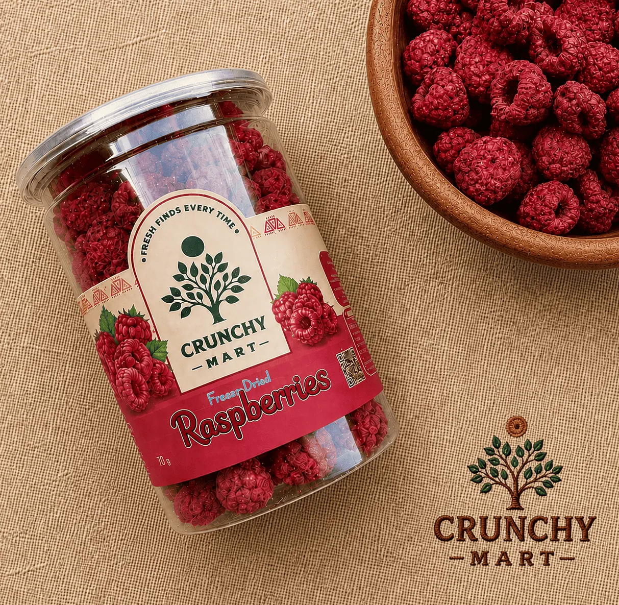 Premium Freeze-Dried Raspberry