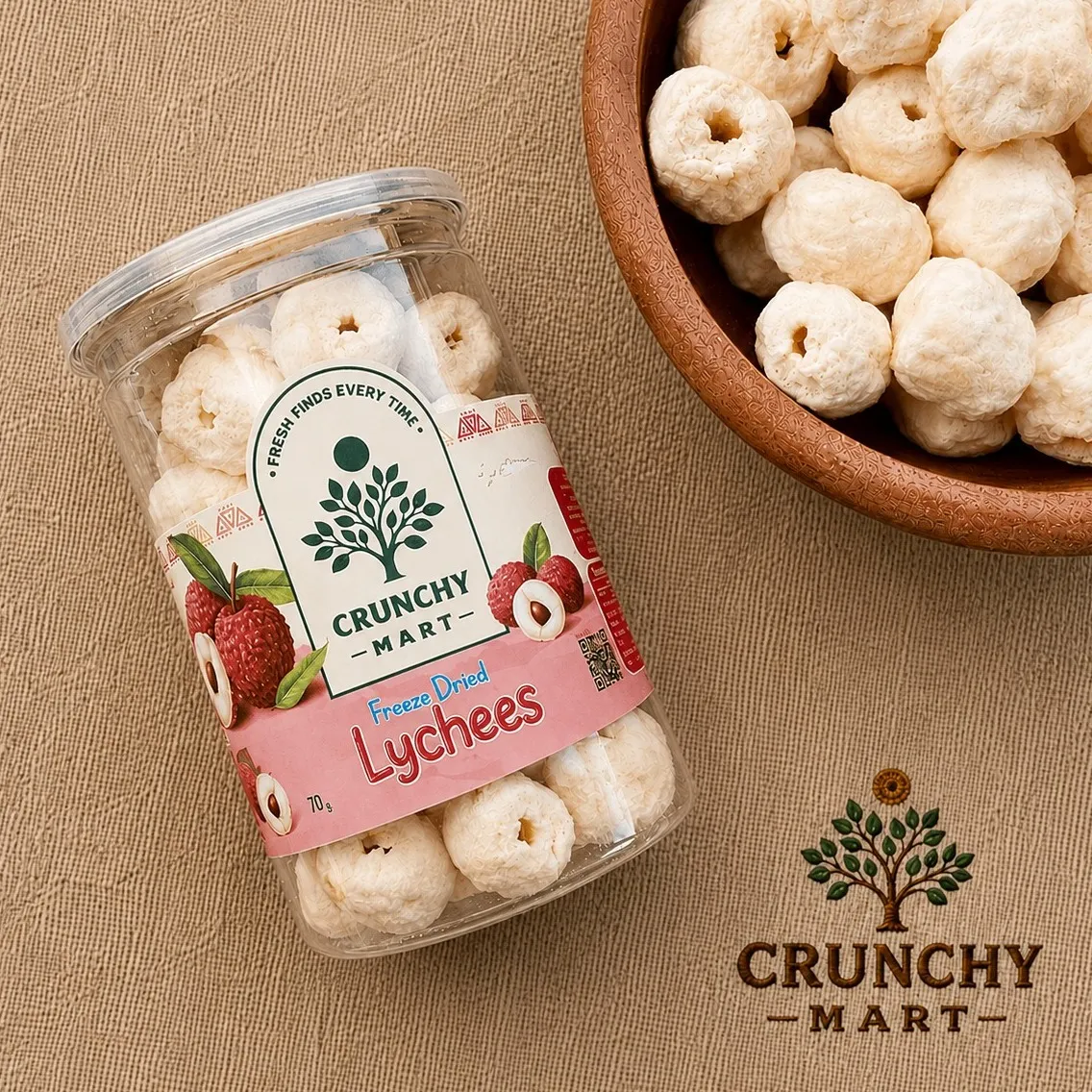 Premium Freeze-Dried Lychee